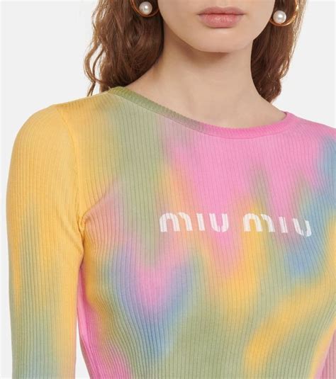 miu miu tie dye suede top|michael miu tops.